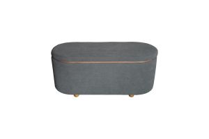 ТАБУРЕТКА РАКЛА TARA КАДИФЕ В ТЪМНО СИВО 110х45х48