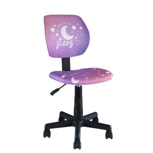 ДЕТСКИ ОФИС СТОЛ FL5256 РОЗОВ СЪС ЗВЕЗДЕН ДИЗАЙН 39x47x92см