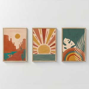 КАРТИНА BEMVY TRIPTYQUE С ДИГИТАЛЕН ПРИНТ 33X1.5X48CM