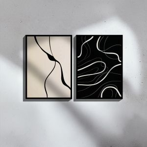 КАРТИНА BENNEZ I ДИПТИК С ДИГИТАЛЕН ПРИНТ 33X1.5X48CM