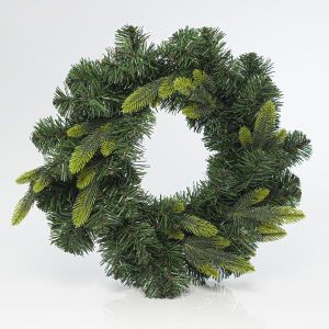 ВЕНЕЦ С ПОЛИЕТИЛЕН 50 СМ, 104 ВЪРХА (ШИРИНА НА ВЪРХА 8 СМ), ЗЕЛЕН ЦВЯТ