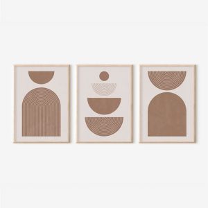 КАРТИНА LOANA ТРИПТИХ С ДИГИТАЛЕН ПЕЧАТ 33X1.5X48СМ