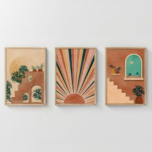 КАРТИНА QUESIN TRIPTYQUE С ДИГИТАЛЕН ПРИНТ 33X1.5X48CM