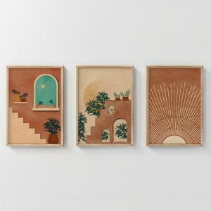 КАРТИНА АФЕРА ТРИПТИК С ДИГИТАЛЕН ПРИНТ 33X1.5X48СМ