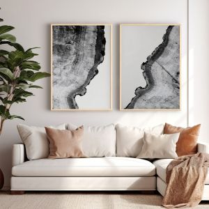 КАРТИНА В РАМКА НЕПЕН ДИПТИК С ДИГИТАЛЕН ПРИНТ 33X1.5X48CM