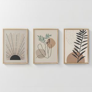 КАРТИНА ГОНМА ТРИПТИК С ДИГИТАЛЕН ПРИНТ 33X1.5X48СМ