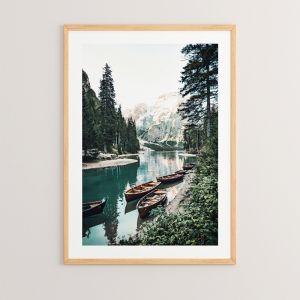 КАРТИНА ЕЗЕРО С ДИГИТАЛЕН ПРИНТ 33X1.5X48СМ