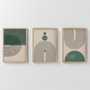 КАРТИНА МАЛЕЦКИ ТРИПТИК С ДИГИТАЛЕН ПРИНТ 33X1.5X48СМ