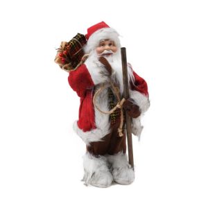 КОЛЕДНА ФИГУРКА НА ДЯДО КОЛЕДА ЧЕРВЕН ЦВЯТ 60см
