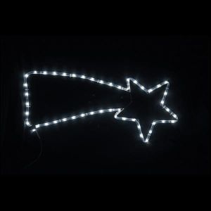 КОМЕТА, 2М LED ВЪЖЕ, ДВУПОСОЧНО, БЯЛО, 71X29 СМ, IP44