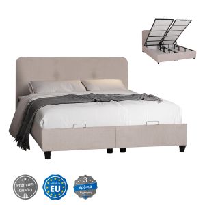 ЛЕГЛО С МЯСТО ЗА СЪХРАНЕНИЕ DOLORES HM631.32 БЕЖОВ ПЛАТ - ЗА МАТРАЦИ 160X200СМ