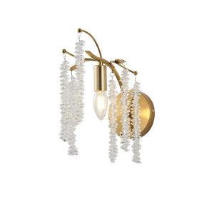 МЕТАЛ АПЛИК E14 MAX15W 480X250MM ПРОЗРАЧНО СТЪКЛО ARTE ILLUMINA DYNASTY