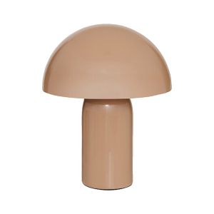 НАСТОЛНА ЛАМПА MUSHI МЕТАЛ В БЕЖОВ ЦВЯТ D20X24,5СМ