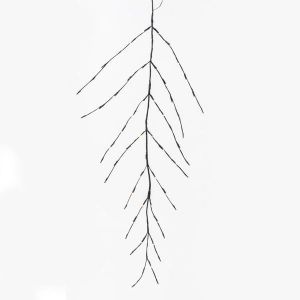 ОСВЕТЕН КЛОН, 60 ТОПЛО БЕЛИ LED, КАФЯВА, ЗАРАБОТЕНА С БАТЕРИЯ, С ТАЙМЕР, 150 СМ