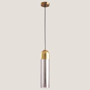 ПАНЕЛ ПОЛИЛЕЙ SIMPLE GLASS 1ΧΕ14 ΜΑΧ 8W Φ105MM SMOKY-GOLD ARTE ILLUMINA CALLIOPE