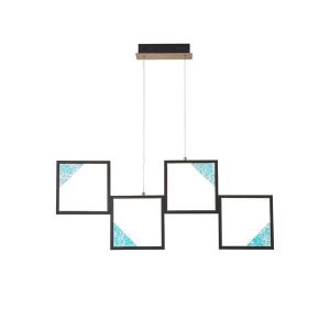 ПОЛИЛЕЙ АЛУМИНИЕВ LED 36W 850LM 3000K 820X16X1340MM ЧЕРНИ ARTE ILLUMINA КВАДРАТНИ