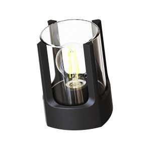 ПОЛИЛЕЙ АЛУМИНИЕВИ Ε27 ΜΑΧ 20W IP54 120Χ120Χ160MM ЧЕРНО ARTE ILLUMINA