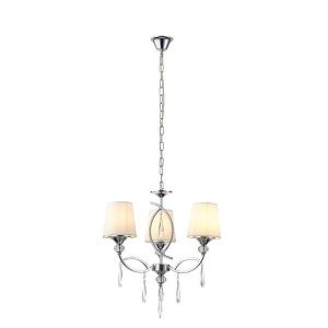 ПОЛИЛЕЙ МЕТАЛ-ПЛАТ 3 ЛАМПИ 3XE27 MAX15W MAX15W 530X600MM ХРОМИРАНИ ARTE ILLUMINA COUNTESS