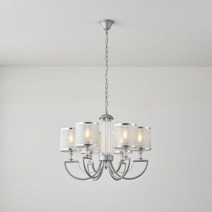 ПОЛИЛЕЙ МЕТАЛ-ПЛАТ 6 ЛАМПИ 6XE27 MAX15W 450X630MM ARTE ILLUMINA NOBLE