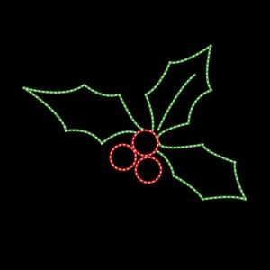 ПРОФЕСИОНАЛЕН ДИЗАЙН ЗА СТЪЛБ, ИМЕЛ, 230V, ЧЕРВЕНА И ЗЕЛЕНА ВЪЖЕВА СВЕТЛИНА, 78X65СМ, IP65