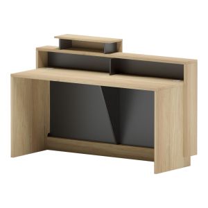 РЕЦЕПЦИЯ LOTUS В ЕСТЕСТВЕНО-АНТРАЦИТЕН ЦВЯТ 160X60X105СМ