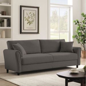 ТРИМЕСТЕН ДИВАН BRITAIN, СИВ ПЛАТ