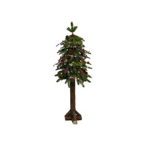 УКРАСЕНА КОЛЕДНА ЕЛХА FL602 ЗЕЛЕН ЦВЯТ ВИСОЧИНА 120см