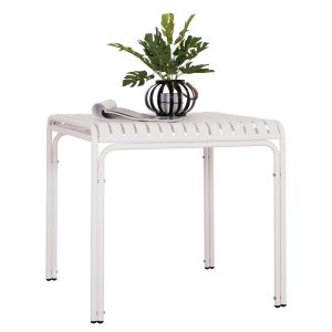 ГРАДИНСКА КВАДРАТНА АЛУМИНИЕВА МАСА RACHEL HM6338.02 БЯЛ ЦВЯТ 80X80X75ВСМ.