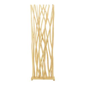 ДЕКОРАТИВЕН ПАРАВАН JATI ТИКОВО ДЪРВО В ЕСТЕСТВЕН НЮАНС 60X20X190СМ