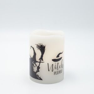 ЗАПАЛЕНА СВЕЩ С ПОДВИЖЕН ПЛАМЪК, ХЕЛОУИН ДИЗАЙН, ТАЙМЕР, 7,5X10СМ, IP20