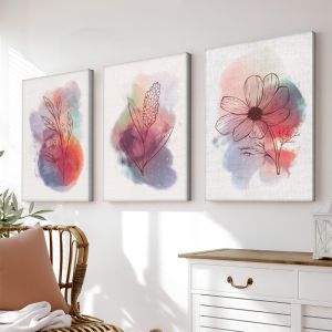 КАРТИНА ТРИПТИХ NERVE С ДИГИТАЛЕН ПЕЧАТ 50X2X70 СМ