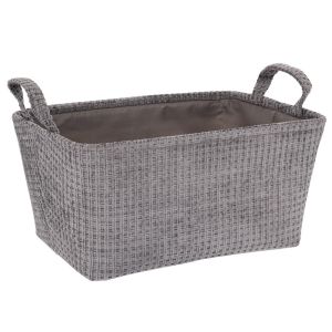 СИВ ТЕКСТИЛЕН КОШ ЗА СЪХРАНЕНИЕ 40X30X20СМ