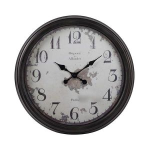 СТЕНЕН ЧАСОВНИК ПЛАСТМАСА АНТИЧНО КАФЯВ - БЕЖОВ 50.6X5.5X50.6СМ