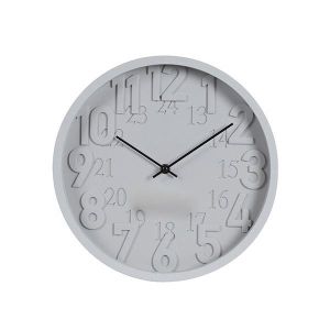 СТЕНЕН ЧАСОВНИК, ПЛАСТМАСА, БЯЛ, 30,5X4,4X30,5 СМ