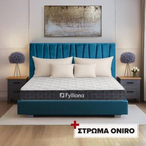 LUNASTORE КОМПЛЕКТ ДВОЙНО ЛЕГЛО ТЮРКОАЗЕН ЦВЯТ С МАТРАК ONIRO 160X200 LNS