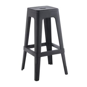 Relix Pp бар стол, Pp цвят черен