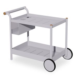 МЕТАЛНА ГРАДИНСКА МАСА FRANCISCO ЧЕРЕН ЦВЯТ 140X80X70СМ