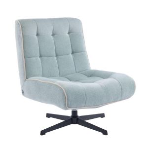 ВЪРТЯЩ СЕ ФОТЬОЙЛ FL820, ТАПИЦИРАН С ПЛАТ, С МЕТАЛНИ КРАКА, 71X82X86 СМ