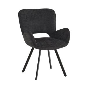 ВЪРТЯЩ СЕ ФОТЬОЙЛ VETA, ЧЕРНО БОЯДИСАН МЕТАЛ, ЧЕРЕН ПЛАТ