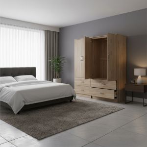 Гардероб с четири врати и чекмеджета Lego Sonoma 160x42x180см