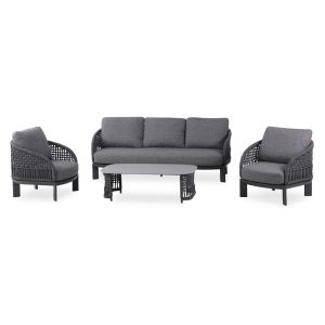 ГРАДИНСКИ СЕТ ОТ 4 ЧАСТИ LADRIS SM6405.02 АЛУМИНИЕВИ ВЪЖЕВИ ВЪЗГЛАВНИЦИ, СИН