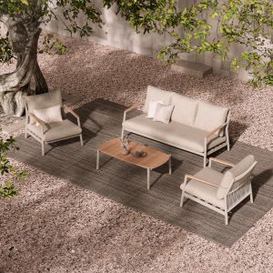 ГРАДИНСКИ СЕТ ОТ 4 ЧАСТИ OBLIVION SM6436.02 БЕЖОВ АЛУМИНИЕВ-ВЪЖЕВ-ОЛЕФИНОВ ПЛАТ - ТИКОВО ДЪРВО