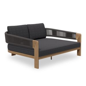 ДВОЙНА КУШЕТКА BARON SM6479.10 ТОПЛОПРЕНОСЕН АЛУМИНИЙ - ТЪМНО СИВО ВЪЖЕ - ОЛЕФИН 168X143X70В