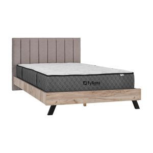 ДВОЙНО ЛЕГЛО OSLO БЕЖОВ ЦВЯТ 173X214X118СМ (160X200)