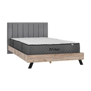 ДВОЙНО ЛЕГЛО OSLO ЦВЯТ ВЪГЛЕН 173X214X118СМ (160X200)