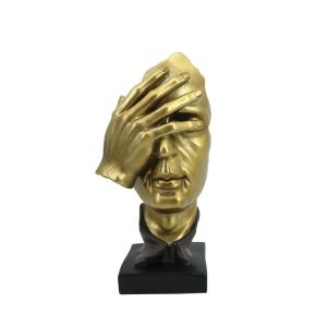 ДЕКОРАТИВНА ФИГУРА НА РЪКА/ЛИЦЕ - НЕ ВИЖДАЙ - 11.5x8.5x24см 18/KIB