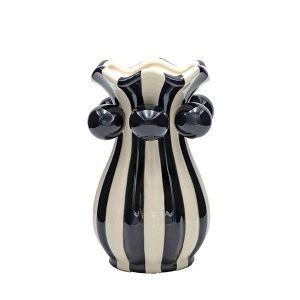 КЕРАМИЧНА ВАЗА БЯЛА 13.5X13.5X20.5СМ