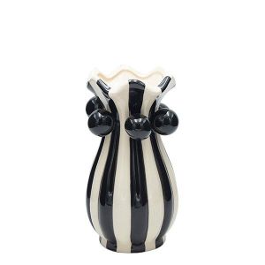 КЕРАМИЧНА ВАЗА БЯЛА 14X14X25СМ