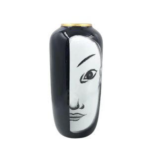 КЕРАМИЧНА ВАЗА ГОЛЯМА АЗИАТСКИ С ЛИЦЕ И СТИЛ - Φ18x41см 4/KIB