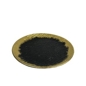 КЕРАМИЧНИ ЧИНИИ ЧЕРНО/ЗЛАТИСТИ ОМБРЕ ЕФЕКТ КРЪГЛИ - Φ29.2 см 3/24 КУТИЯ